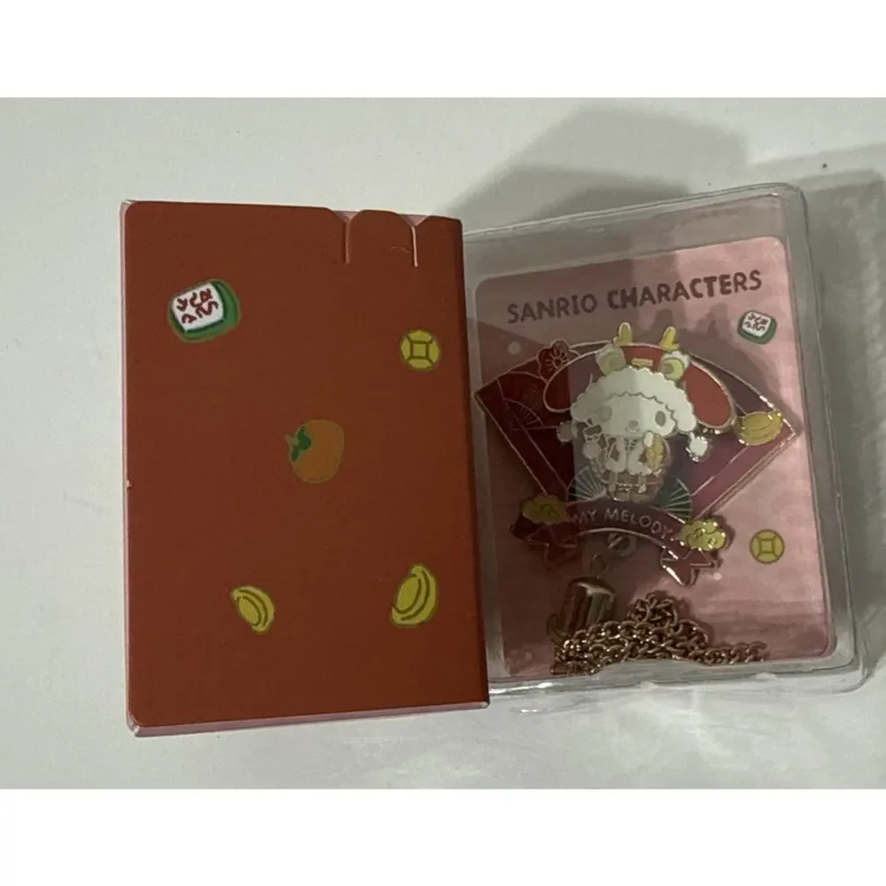 2025 Miniso Sanrio Surprise Box Badge My‎ Melody Metal Pin 3D Jewelry Opened Box